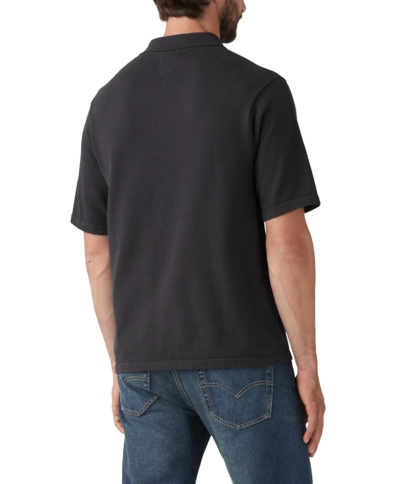 Levi's Men's Short Sleeve Textured Polo Sweater