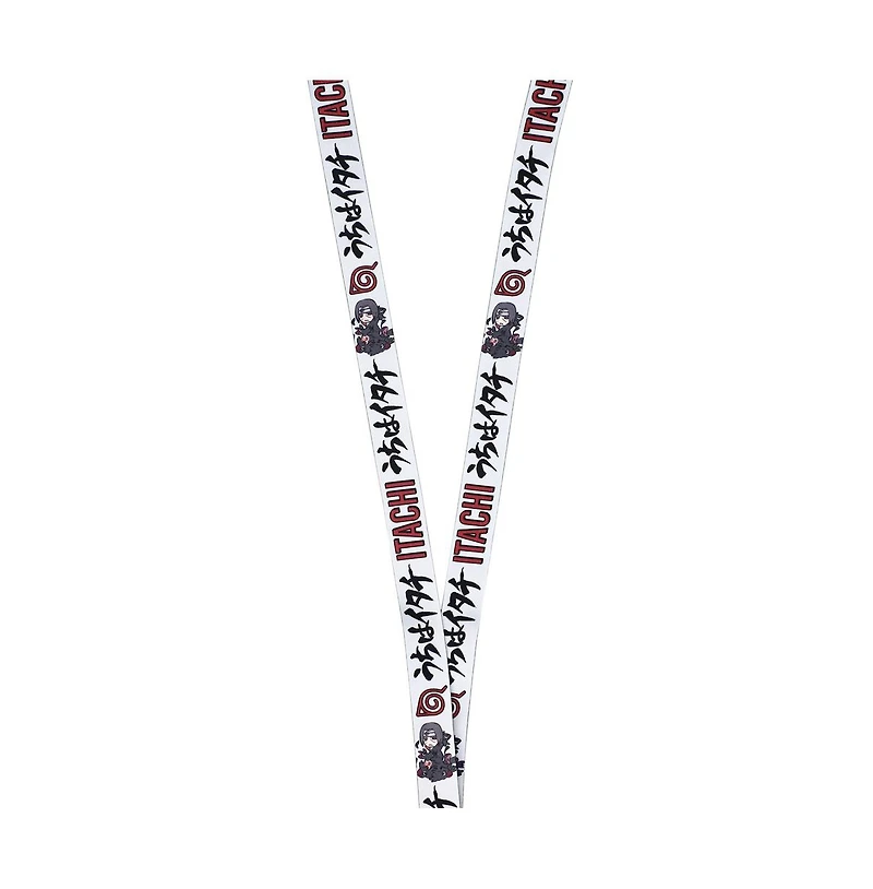 Itachi Uchiha Lanyard with Clear Id Sleeve and Keychain