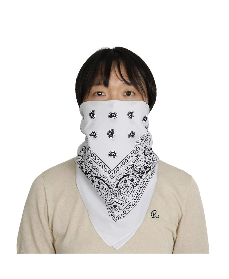 Bioworld Lightweight White 22"x22" 6-Pack Bandana Set