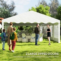 Outsunny 16.5' x 33' Party Tent Canopy with Removable Sidewalls,
