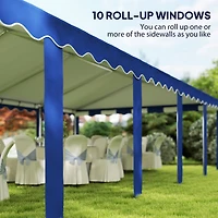 Outsunny 16.5' x 33' Party Tent Canopy with Removable Sidewalls,