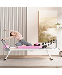 Streamdale Pilates core bed, foldable home high quality, yoga studio with the same commercial fitness equipment, pink