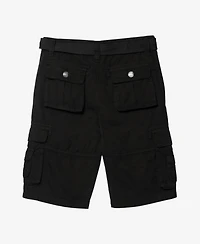 Boy's Belted Twill Cargo Shorts
