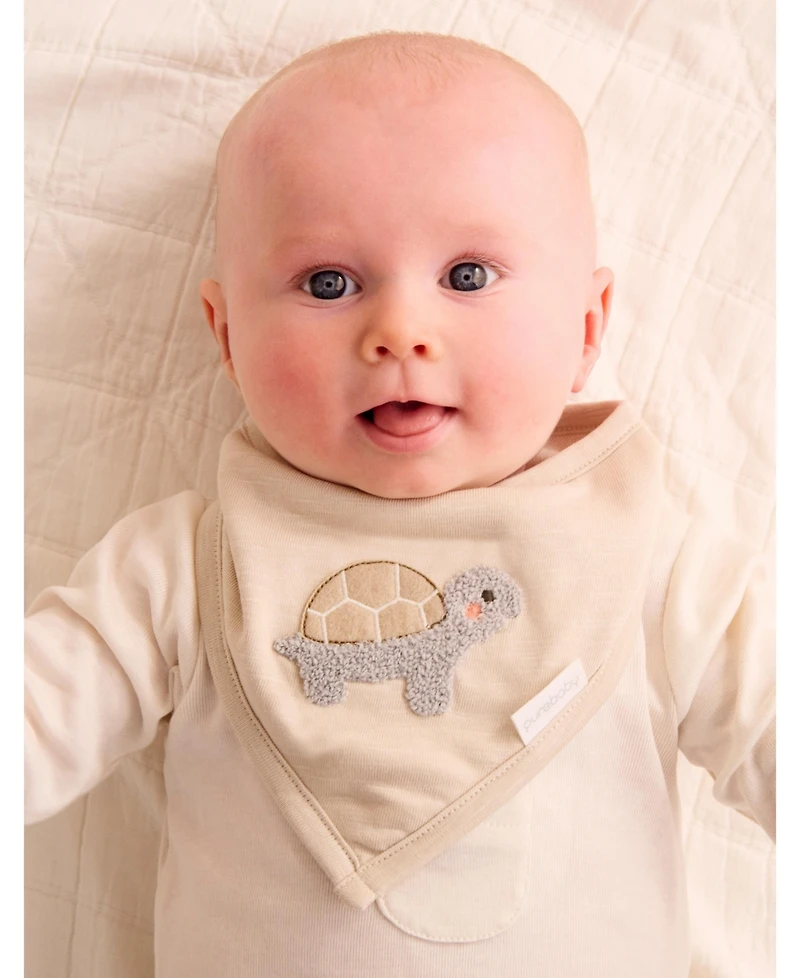 Purebaby Baby Bodysuit, Leggings and Bib 3 Piece Gift Set