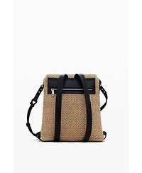 Desigual Women's Small raffia backpack