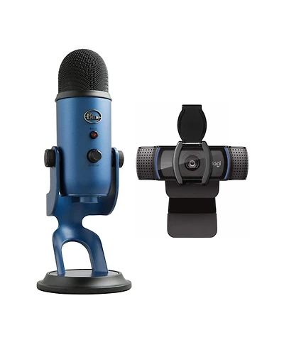 Blue Microphones Yeti Usb Microphone with C920S Pro Hd Webcam