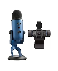 Blue Microphones Yeti Usb Microphone with C920S Pro Hd Webcam