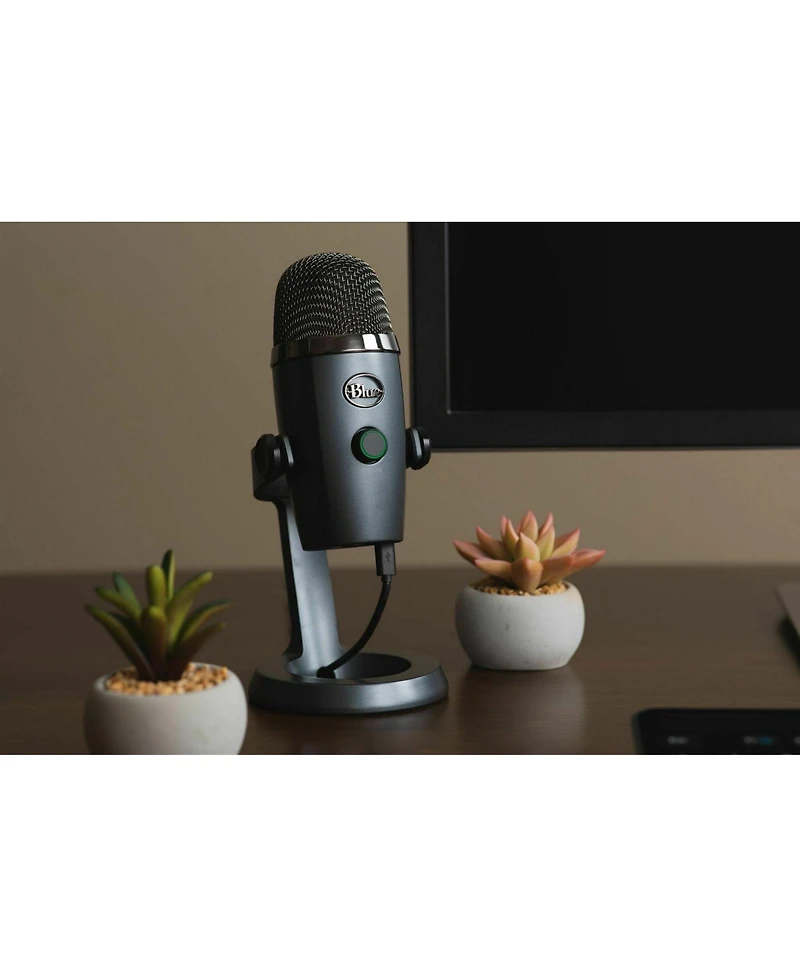 Blue Microphones Yeti Nano Premium Usb Mic (Shadow Grey) Podcaster's Bundle