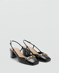 Mango Women's Link Detail Heeled Shoes