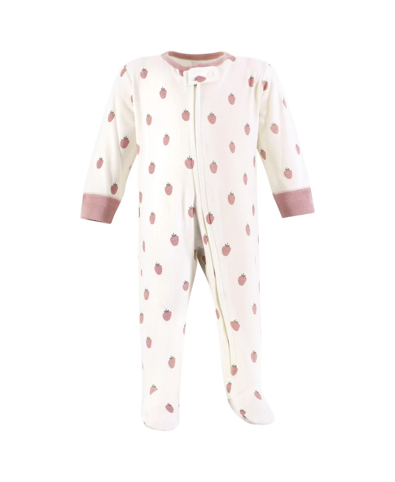 Hudson Baby Girls Cotton Preemie Sleep and Play