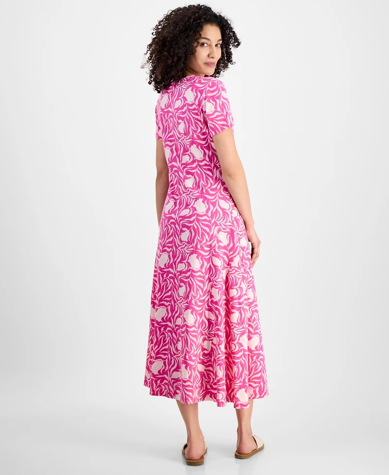 Style & Co Petite T-Shirt Midi Dress, Exclusively at Macy's