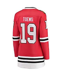Women's Jonathan Toews Red Chicago Blackhawks Home Breakaway Player Jersey