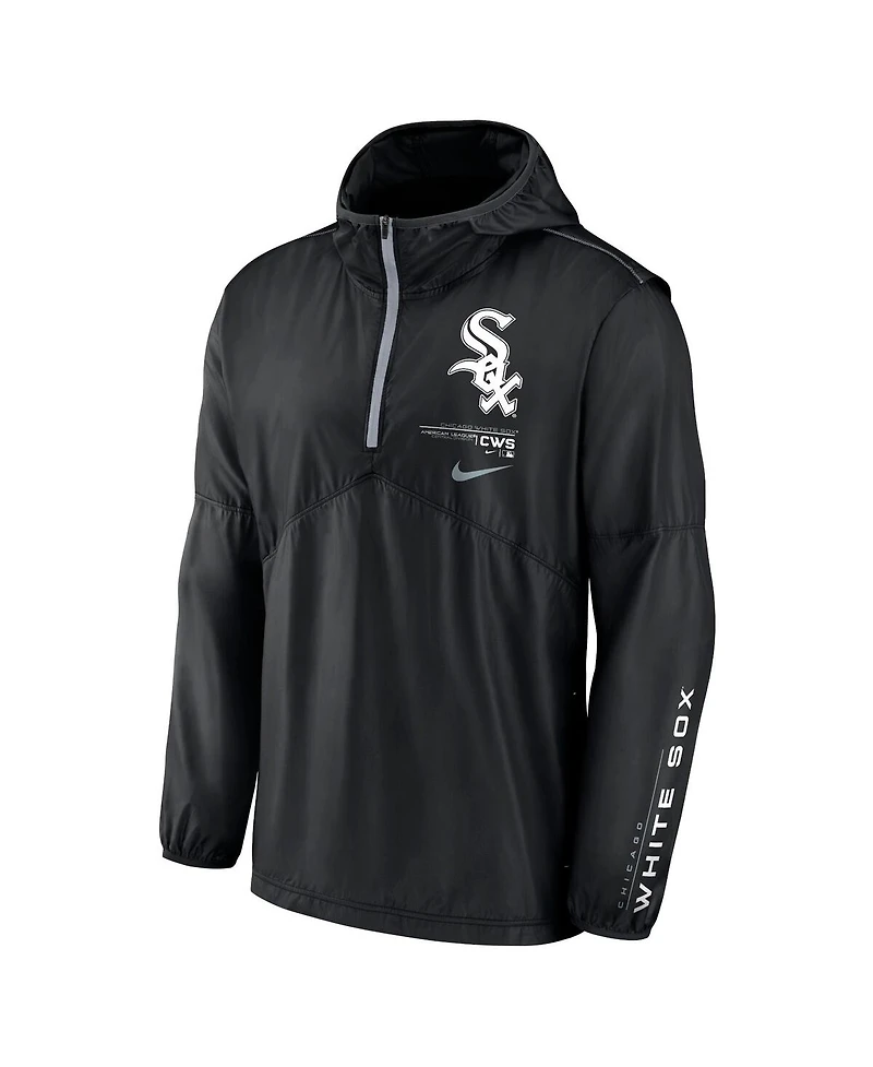 Men's Nike Black Chicago White Sox Night Game Half-Zip Hoodie