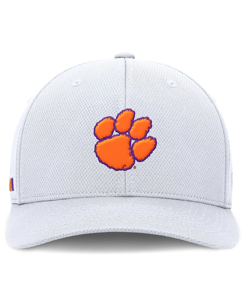 Top of the World Men's White Clemson Tigers Reflex Logo Flex Hat