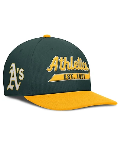 Nike Men's Green/Gold Athletics Pro Performance Snapback Hat