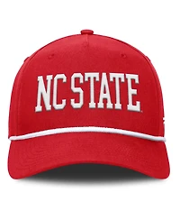 Fanatics Men's Red Nc State Wolfpack Foul Ball Rope Adjustable Hat