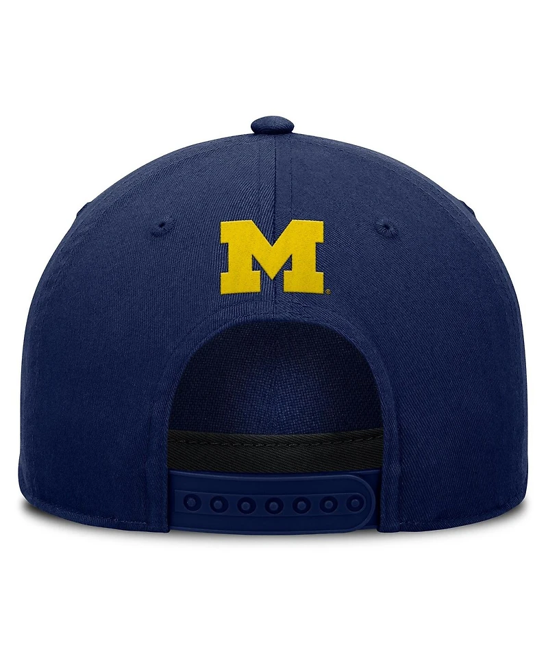 Fanatics Men's Navy Michigan Wolverines Foul Ball Rope Adjustable Hat