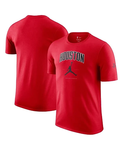 Jordan Men's and Women's Red Houston Rockets Essential Cities T-Shirt