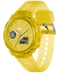Lacoste Men's LC33 Yellow Silicone Strap Watch, 45mm