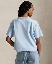 Polo Ralph Lauren Women's Logo Cotton Jersey Crewneck Tee