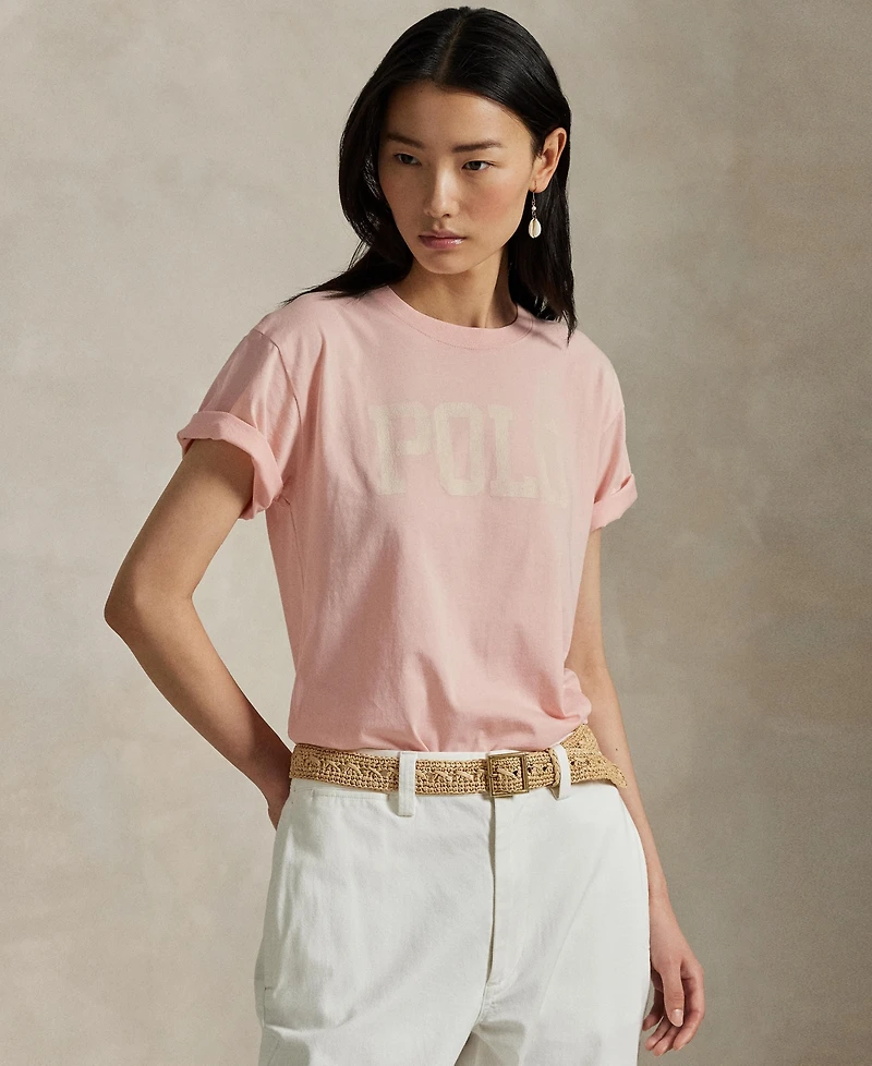 Polo Ralph Lauren Women's Logo Cotton Jersey Crewneck Tee