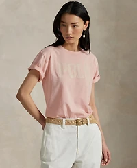 Polo Ralph Lauren Women's Logo Cotton Jersey Crewneck Tee