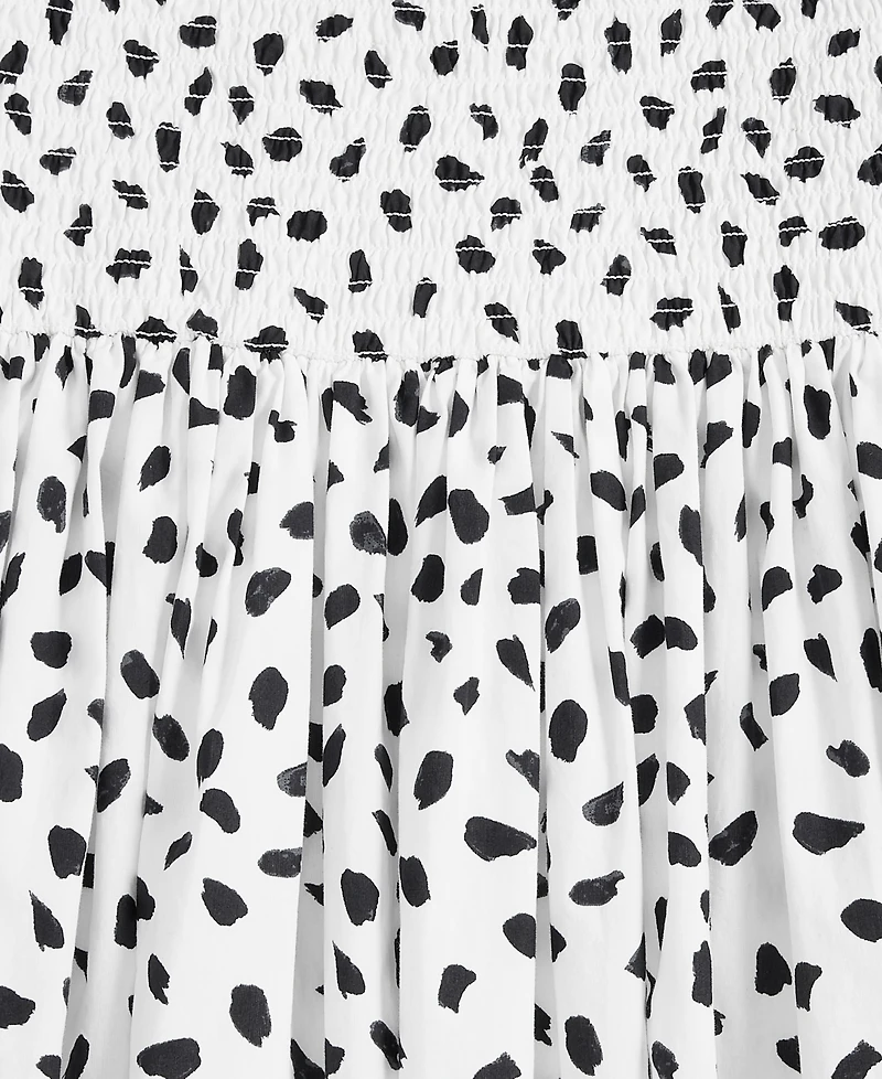 On 34th Women's Smocked Bubble-Hem Midi Dress, Exclusively at Macy's