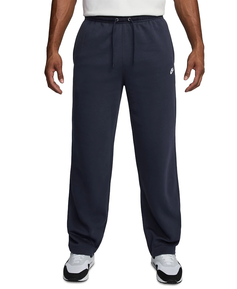 Nike Men's Club Brushed Fleece Open Hem Pants