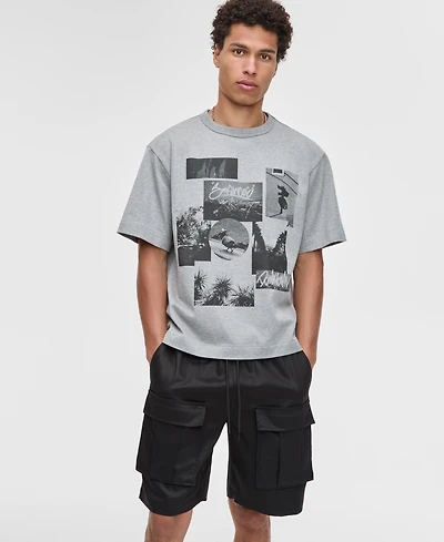 Mode of One Men's Relaxed-Fit Photo Collage Graphic T-Shirt, Exclusively at Macy's