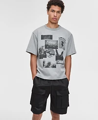 Mode of One Men's Relaxed-Fit Photo Collage Graphic T-Shirt, Exclusively at Macy's