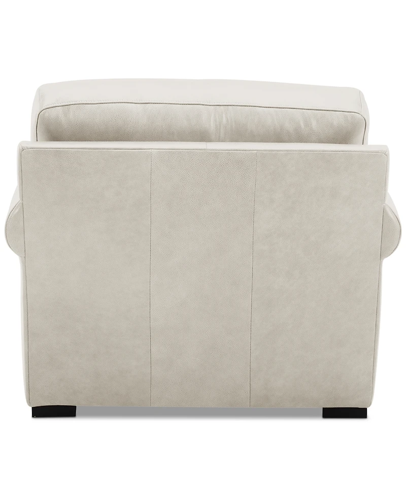 Radley Roll Arm 38" Leather Chair, Exclusively at Macy's