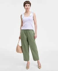 On 34th Women's Ribbed Bow-Shoulder Tank Top, Exclusively at Macy's