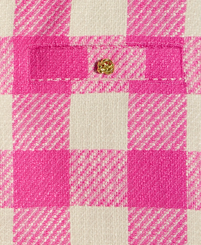 On 34th Women's Gingham Tweed Mini Skirt, Exclusively at Macy's