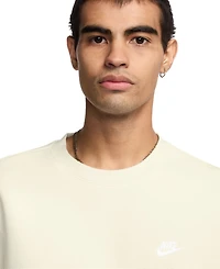 Nike Men's Pullover Fleece Crewneck Logo Sweatshirt