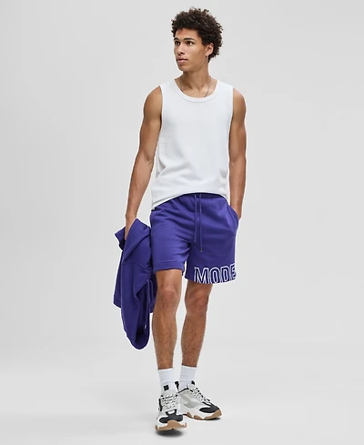 Mode of One Men's Regular-Fit Logo-Print 7" French Terry Shorts, Macy's Exclusive