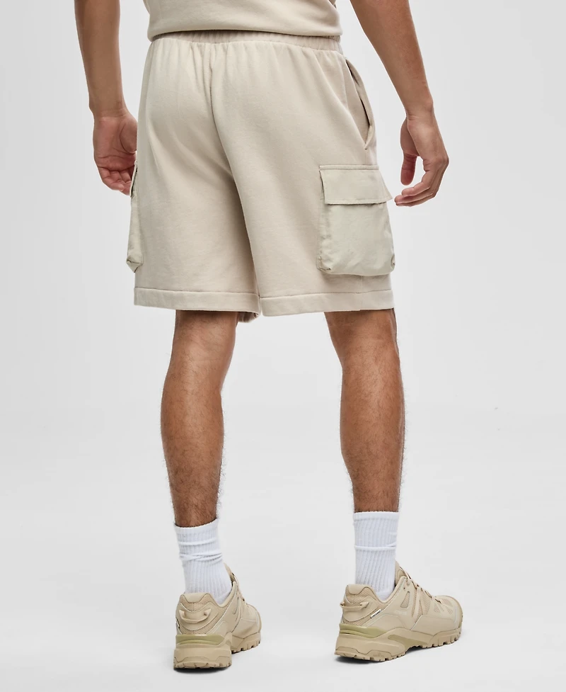 Mode of One Men's Regular-Fit Printed 7" French Terry Cargo Shorts, Exclusively at Macy's
