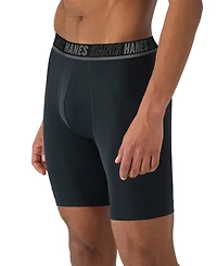Hanes Men's 4pk. Ultimate Moves Support Long-Leg Boxer Brief Underwear