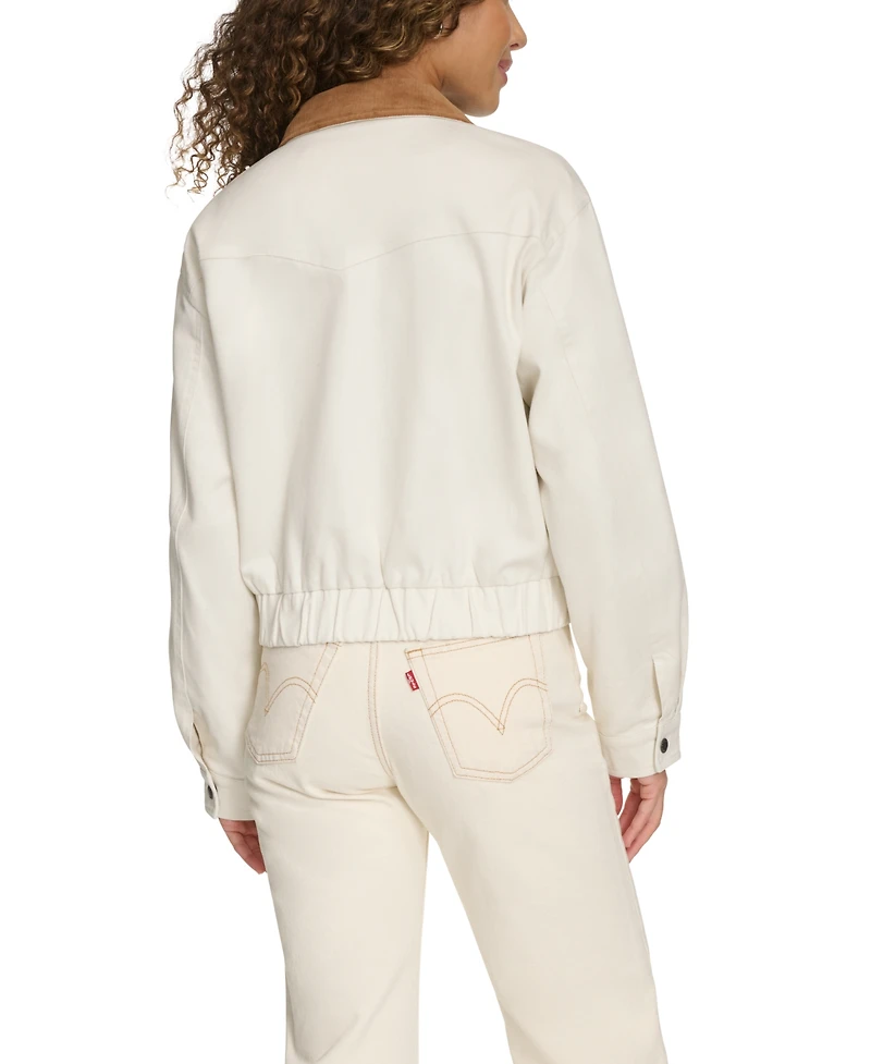 Levi's Women's Corduroy Collar Cotton Jacket