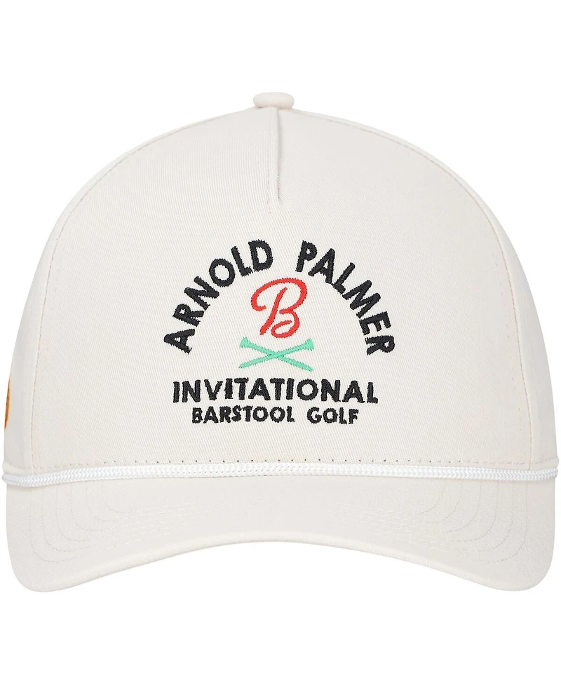 Barstool Golf Men's and Women's Cream Arnold Palmer Invitational Adjustable Rope Hat