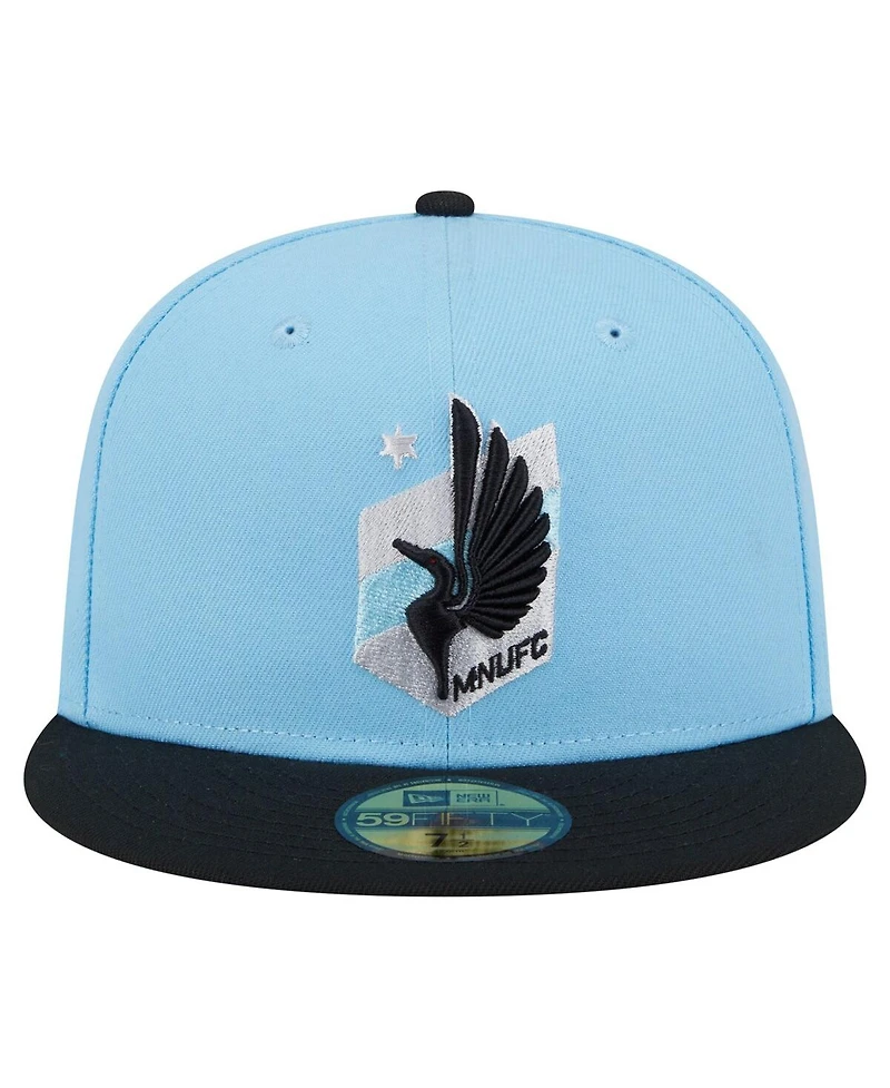 New Era Men's Light Blue Minnesota United Fc 2025 Kickoff 59FIFTY Fitted Hat