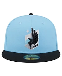 New Era Men's Light Blue Minnesota United Fc 2025 Kickoff 59FIFTY Fitted Hat