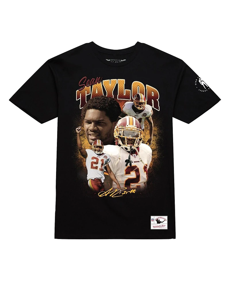 Mitchell & Ness Men's Sean Taylor Black Washington Commanders Graphic T-Shirt