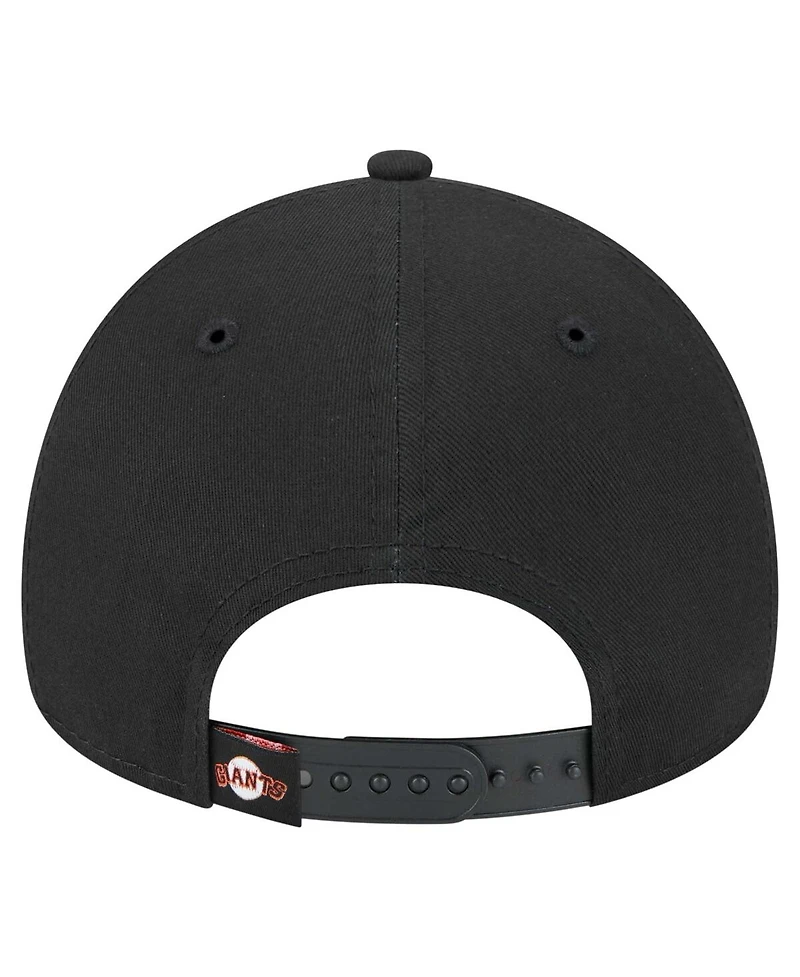 New Era Men's Black San Francisco Giants 9FORTY A-Frame Adjustable Hat