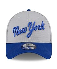 New Era Men's Gray/Royal New York Mets 2025 Batting Practice 39THIRTY Flex Hat