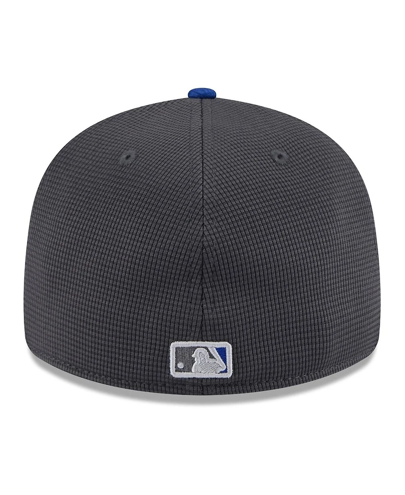 New Era Men's Gray/Royal New York Mets 2025 Batting Practice Low Profile 59FIFTY Fitted Hat