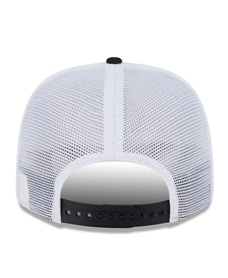 New Era Men's White/Black Miami Marlins 2025 Batting Practice 9SEVENTY Stretch-Snap Trucker Hat