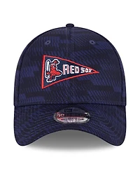 New Era Men's Navy Boston Red Sox 2025 Mlb Clubhouse 39THIRTY Flex Hat