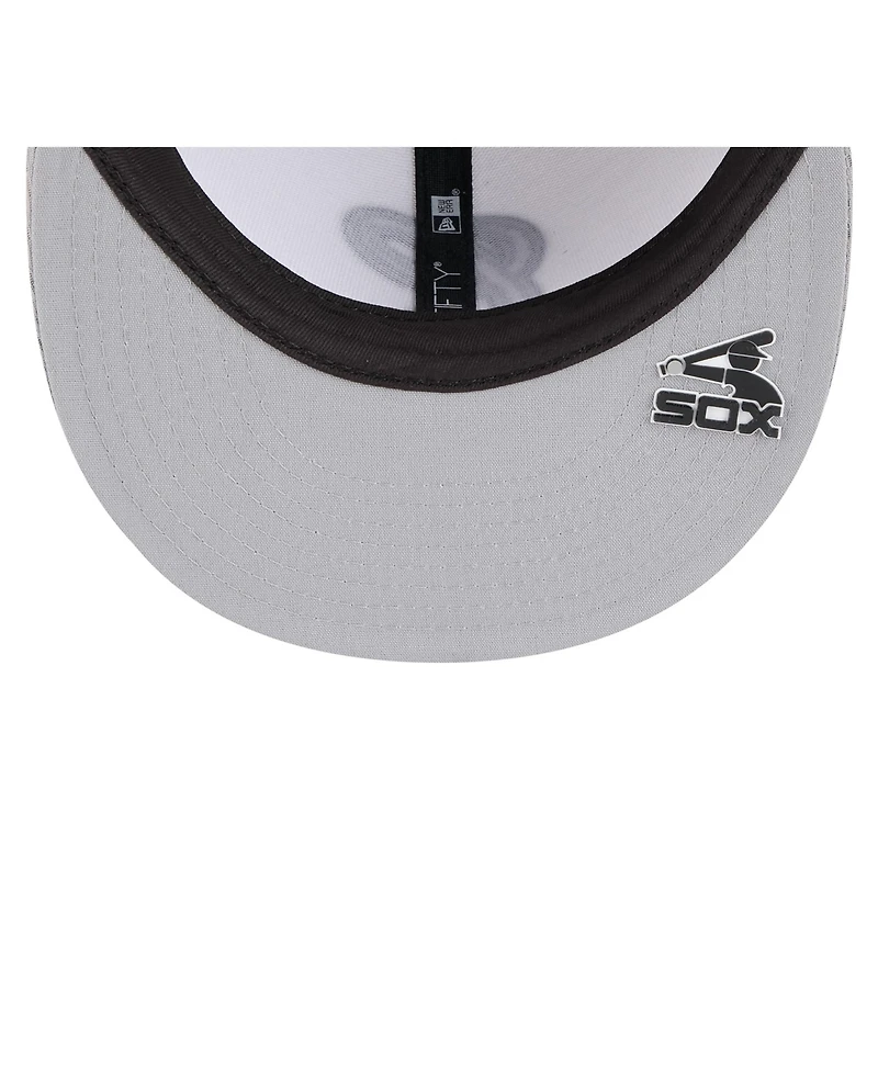 New Era Men's /Gray Chicago White Sox 2025 Mlb Clubhouse 59FIFTY Fitted Hat