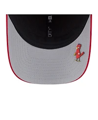 New Era Men's Red St. Louis Cardinals 2025 Mlb Clubhouse 9FORTY M-Crown Adjustable Hat