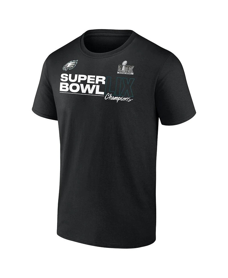 Fanatics Men's Black Philadelphia Eagles Super Bowl Lix Champions Big Tall Roster Autograph Signing T-Shirt